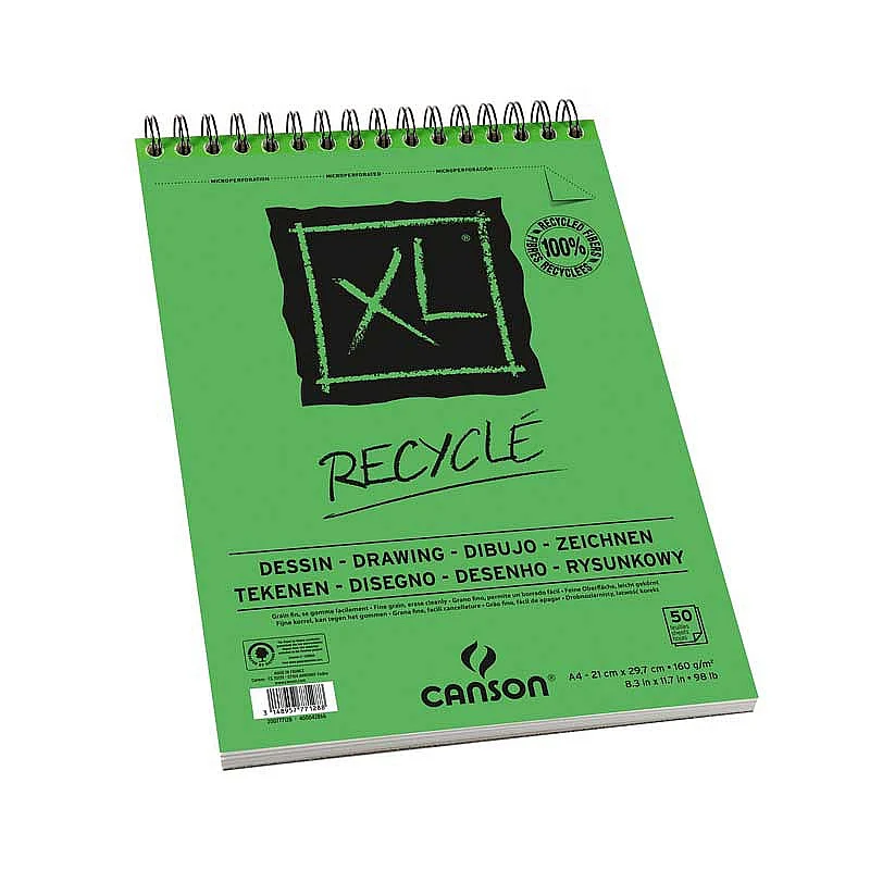 Kresliaci blok Canson XL Recycle 160 g/m² 50 listov A4 so špirálou