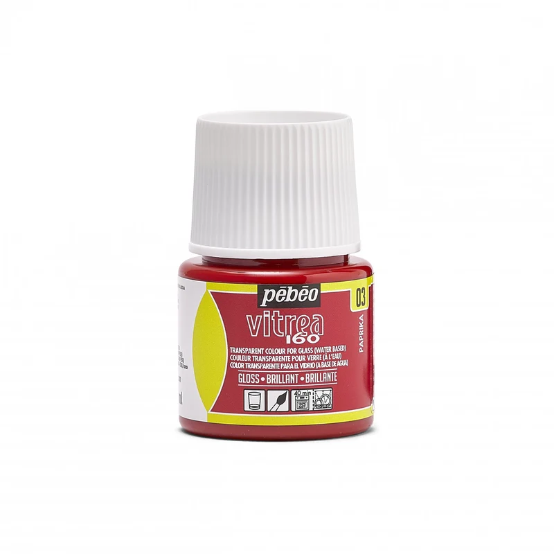 Colore per vetro effetto vetrata Pebeo Vitrea 160 lucido 45 ml
