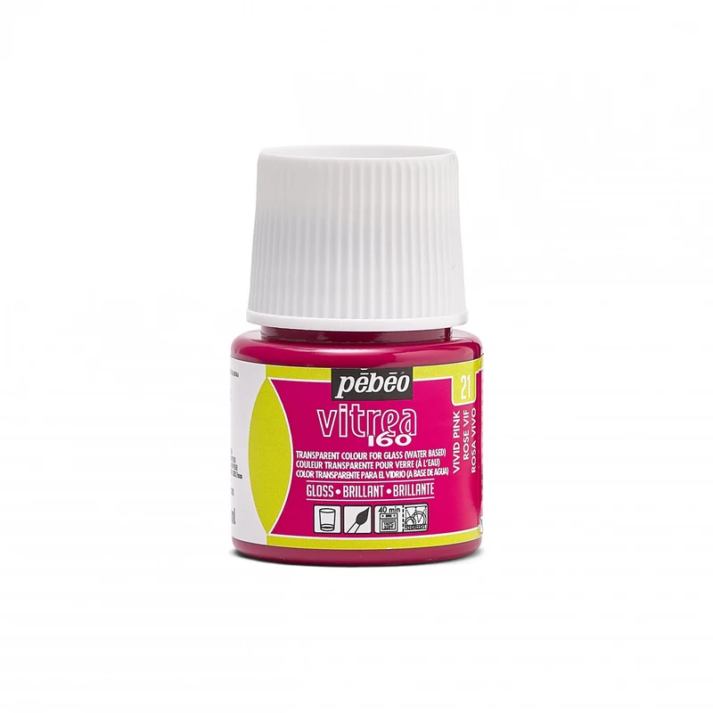 Colore per vetro effetto vetrata Pebeo Vitrea 160 lucido 45 ml