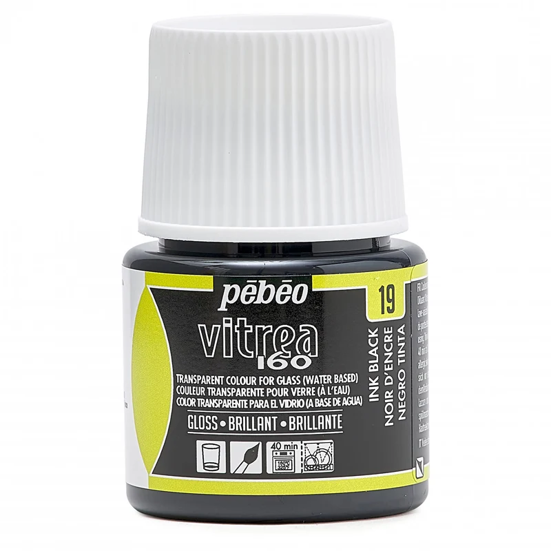 Vitrážna farba na sklo Pebeo Vitrea 160 lesklá 45 ml
