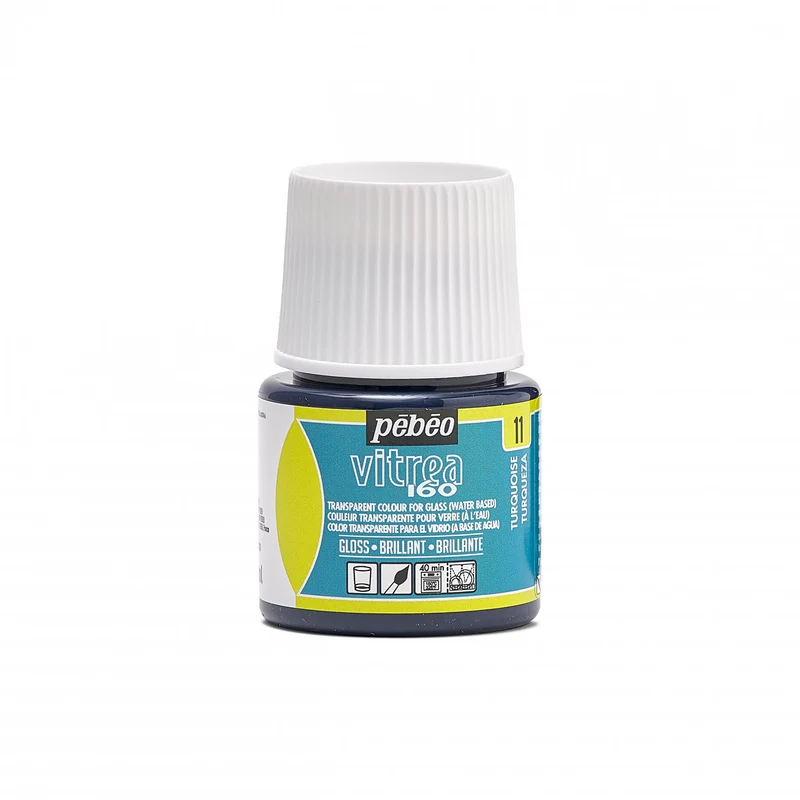 Vitrážna farba na sklo Pebeo Vitrea 160 lesklá 45 ml
