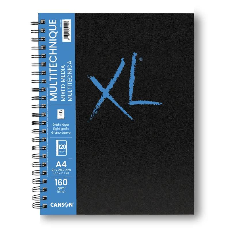 Canson XL Mix Media lijepljeni blok 160 g - 120 listova, A4