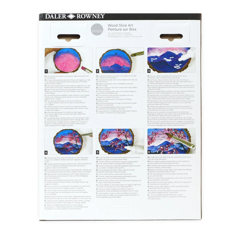 DALER ROWNEY Simply σετ ζωγραφικής σε ξύλο
