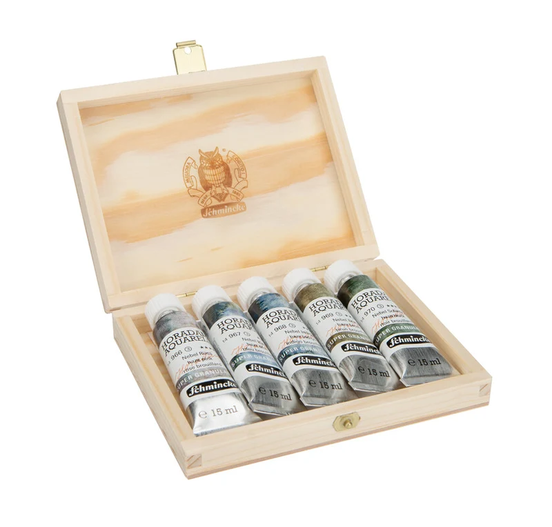 Set di acquerelli Schmincke HORADAM Super Granulation haze, 5 x 15 ml