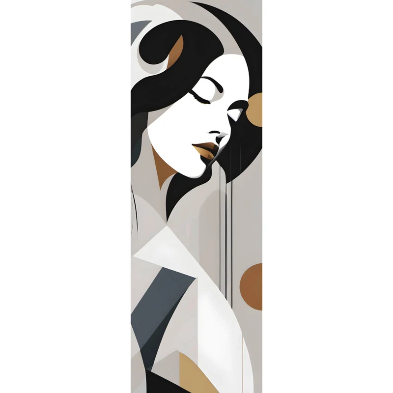 Acrylglasbild Abstrakt geformte Frau Modern Panorama Hoch