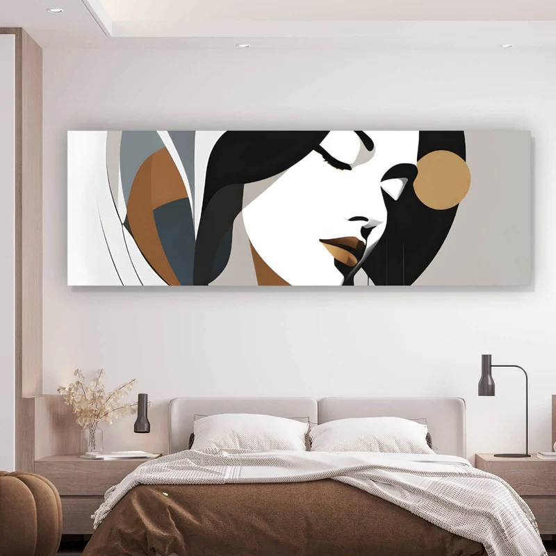 Acrylglasbild Abstrakt geformte Frau Modern Panorama