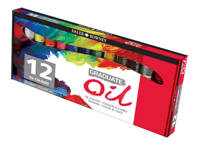 DALER ROWNEY D&R Graduate set di colori a olio