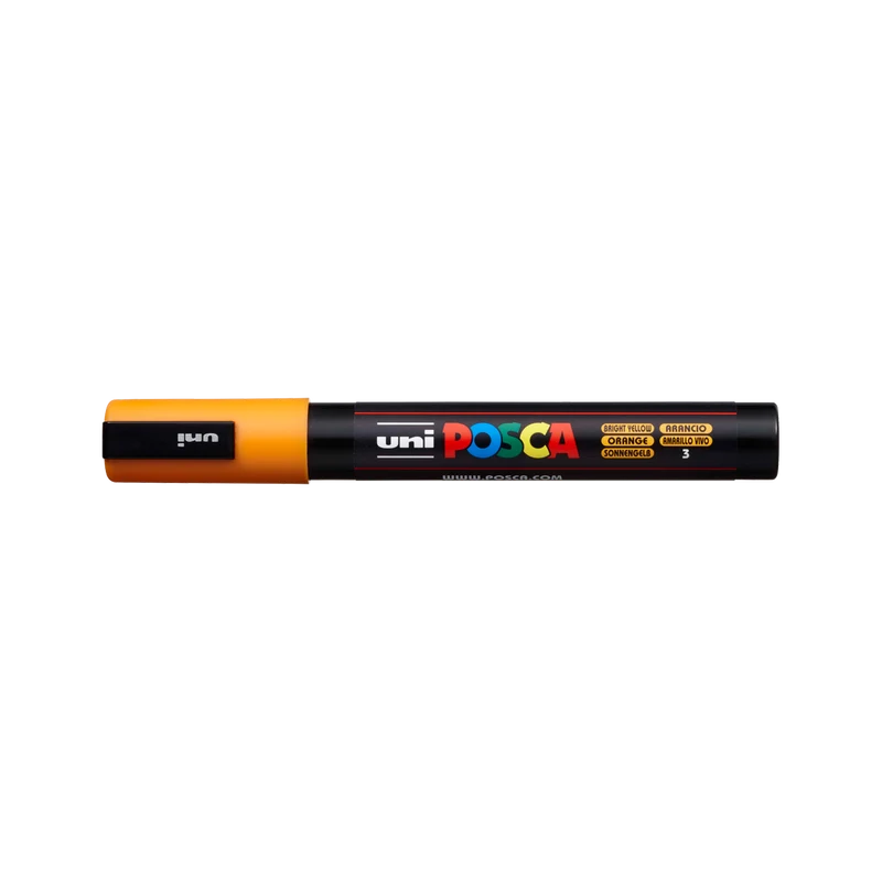 Μαρκαδόρος Posca PC-5M, 1,8 - 2,5 mm, έντονο κίτρινο (3)