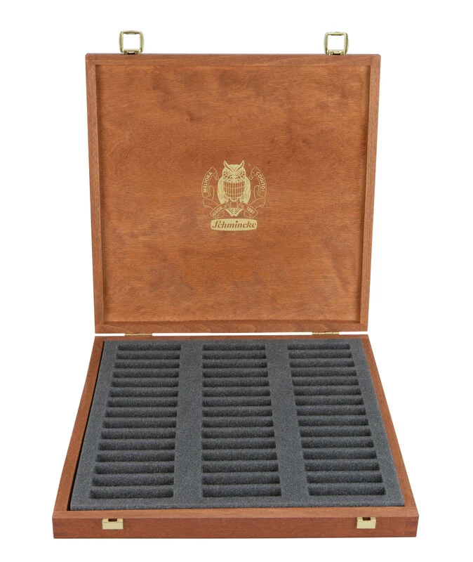 Cassetta in legno Schmincke per 45 pastelli