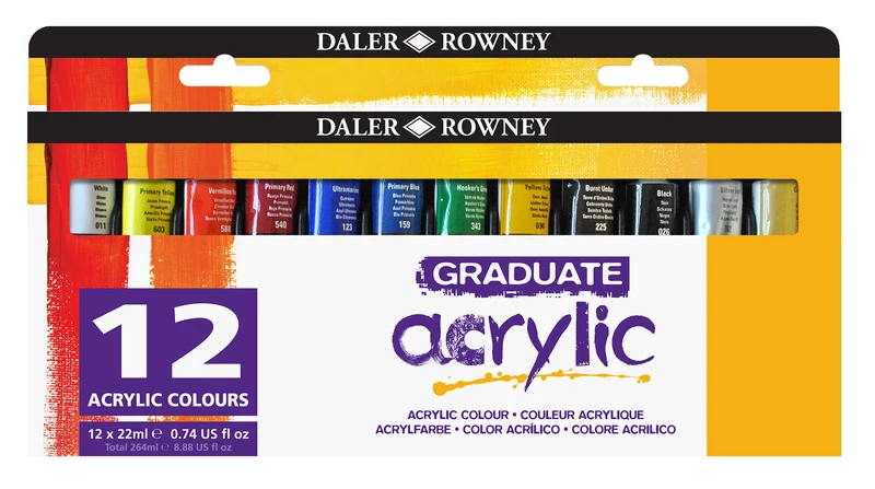 DALER ROWNEY Graduate sada akrylových farieb