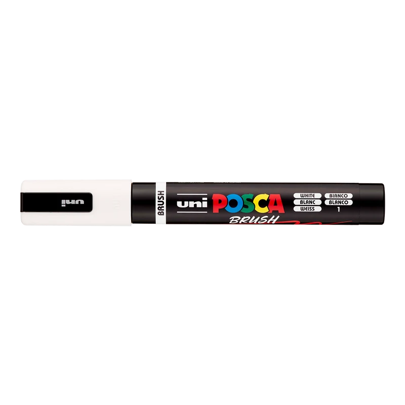 Pennarello acrilico Posca PC-5BR, 1 - 4 mm, bianco