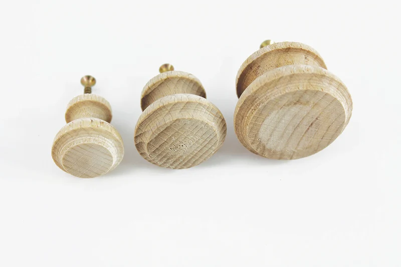 Pentart Möbelknopf aus Holz gewölbt-flach
