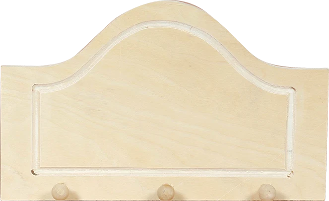 Appendiabiti ad arco in legno con pomelli Pentart