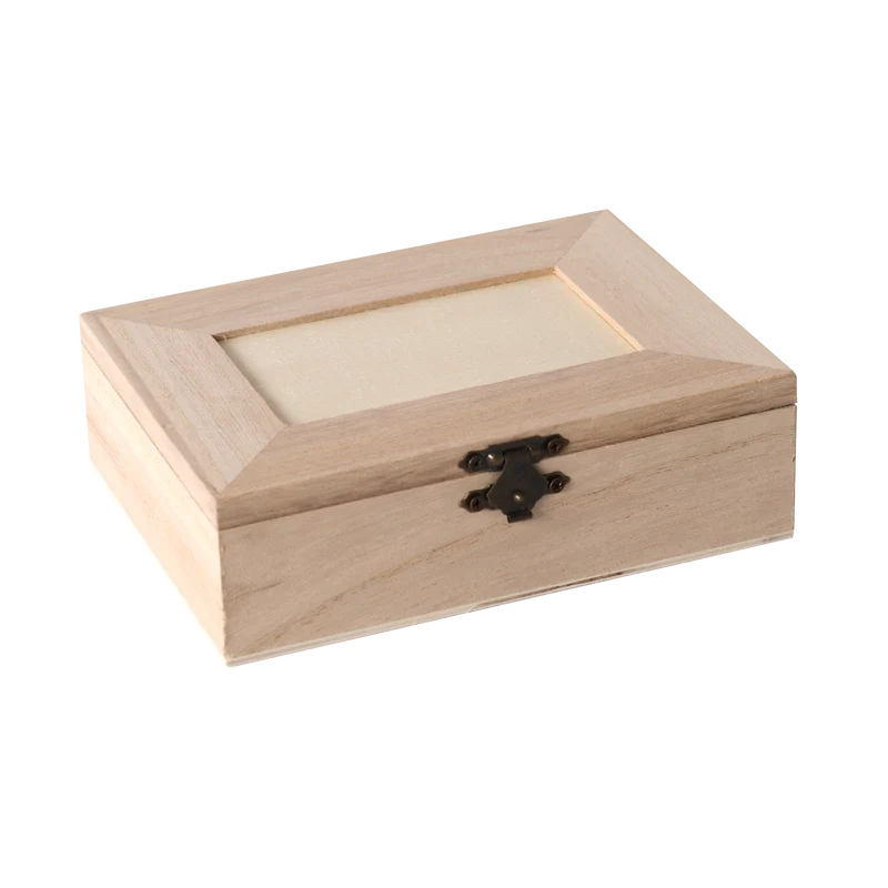 Ξύλινο κουτί με 4 θέσεις Pentart 14 x 10 x 3,5 cm