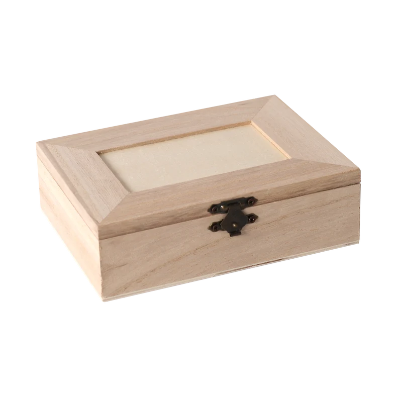 Дървена кутия с 4 отделения Pentart 14 x 10 x 3.5 см