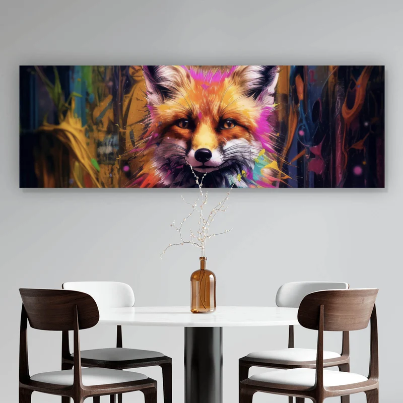 Poster Bunter Fuchs im Fantasieland Panorama