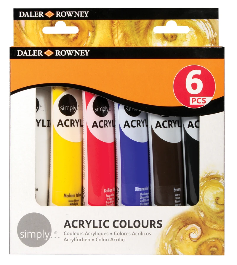 DALER ROWNEY Simply set akrilnih barv
