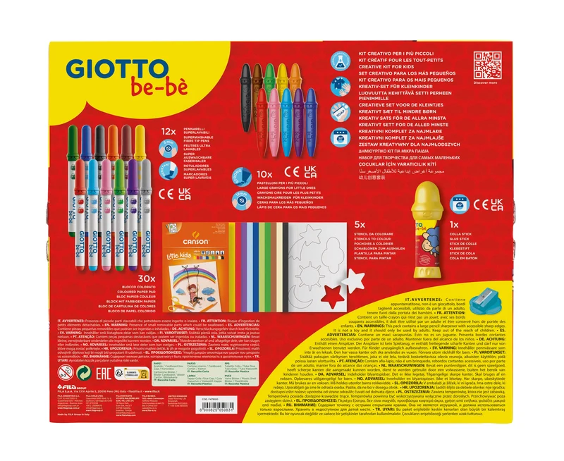 Kreatívna sada na tvorenie GIOTTO be-bè Little Creations 58 ks