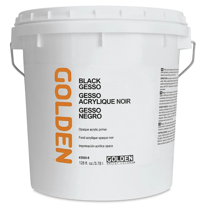 Crni akrilni gesso GOLDEN Black Gesso