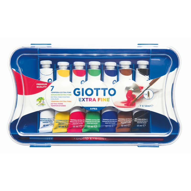 GIOTTO Extra Fine Temperafarben in Tuben mit Pinsel