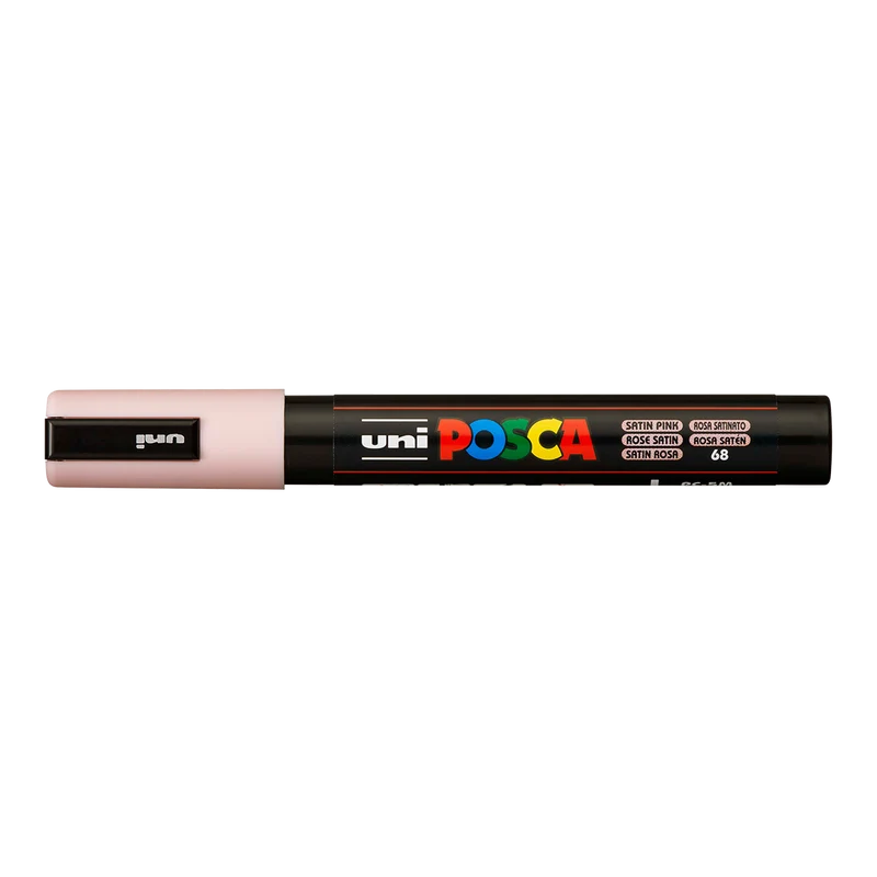 Акрилен маркер Posca PC-5M, 1,8 – 2,5 mm, сатенено розово (68)