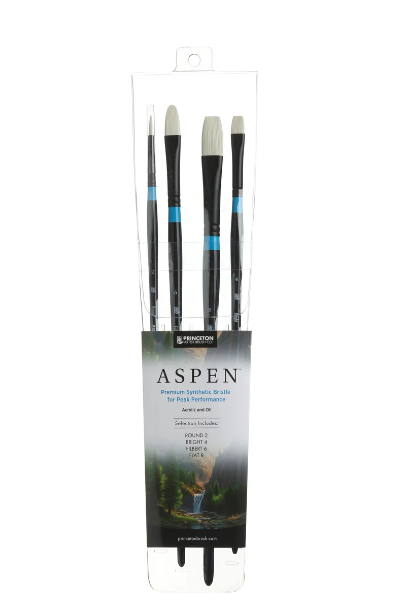 PRINCETON Aspen set kistova za akril i ulje 4 kom