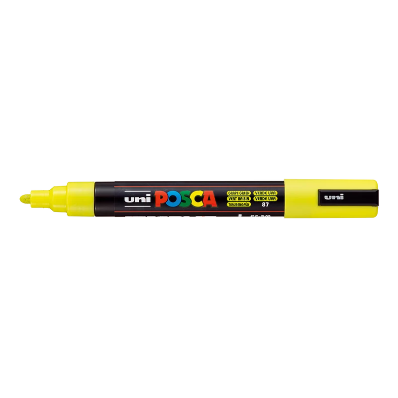 Akrilni flomaster Posca 5M, 1,8 – 2,5 mm, grožđano zelena