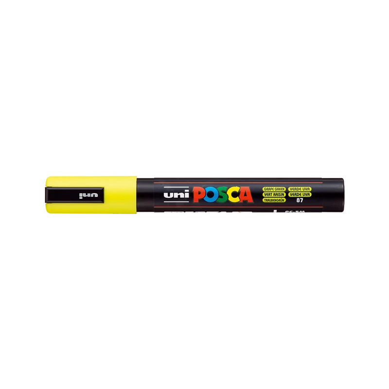 Akrilni flomaster Posca 5M, 1,8 – 2,5 mm, grožđano zelena