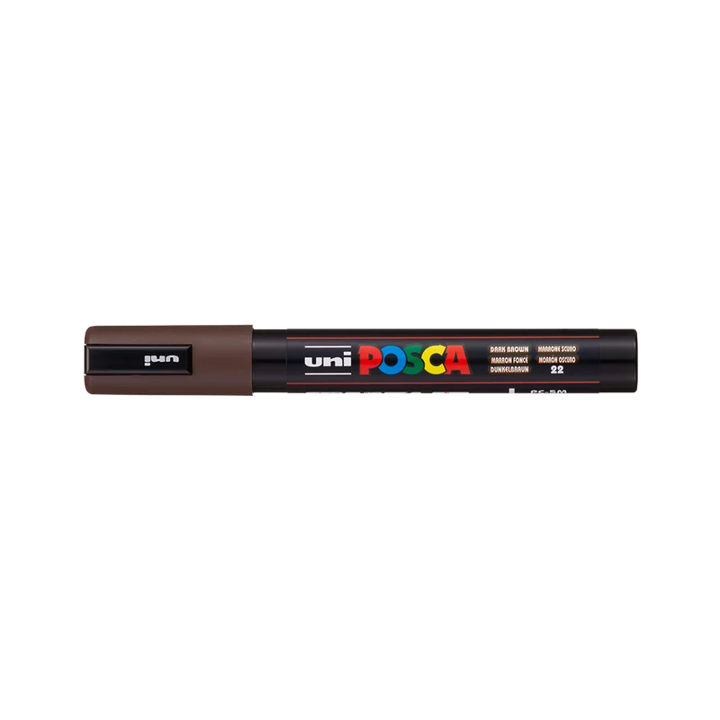 Μαρκαδόρος Posca PC-5M, 1,8 – 2,5 mm, Σκούρο Καφέ (22)