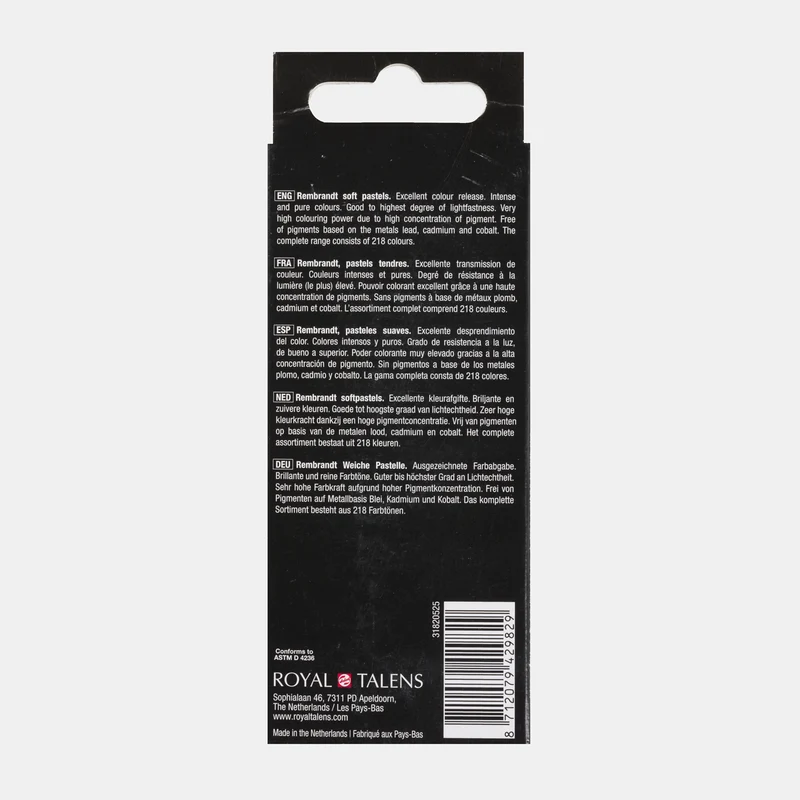 ROYAL TALENS Rembrandt set di pastelli morbidi a secco Cool Greens 5 pz