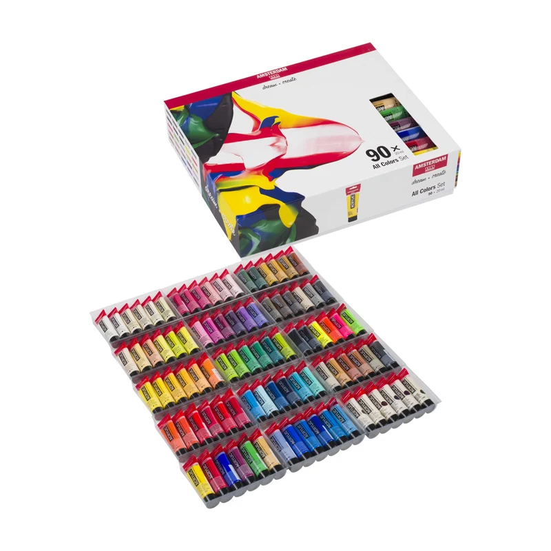 Set colori acrilici ROYAL TALENS Amsterdam Standard Series - Tutti i Colori 90 x 20 ml