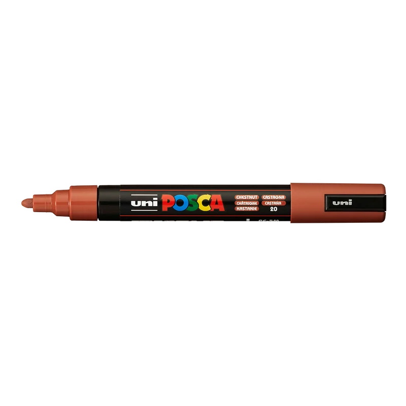 Acrylmarker Posca PC-5M, 1,8 – 2,5 mm, Kastanienbraun (20)