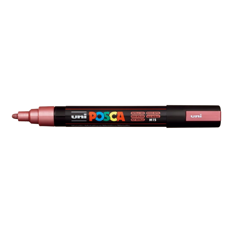 Μαρκαδόρος Posca PC-5M, 1,8 – 2,5 mm, μεταλλικό κόκκινο (M15)