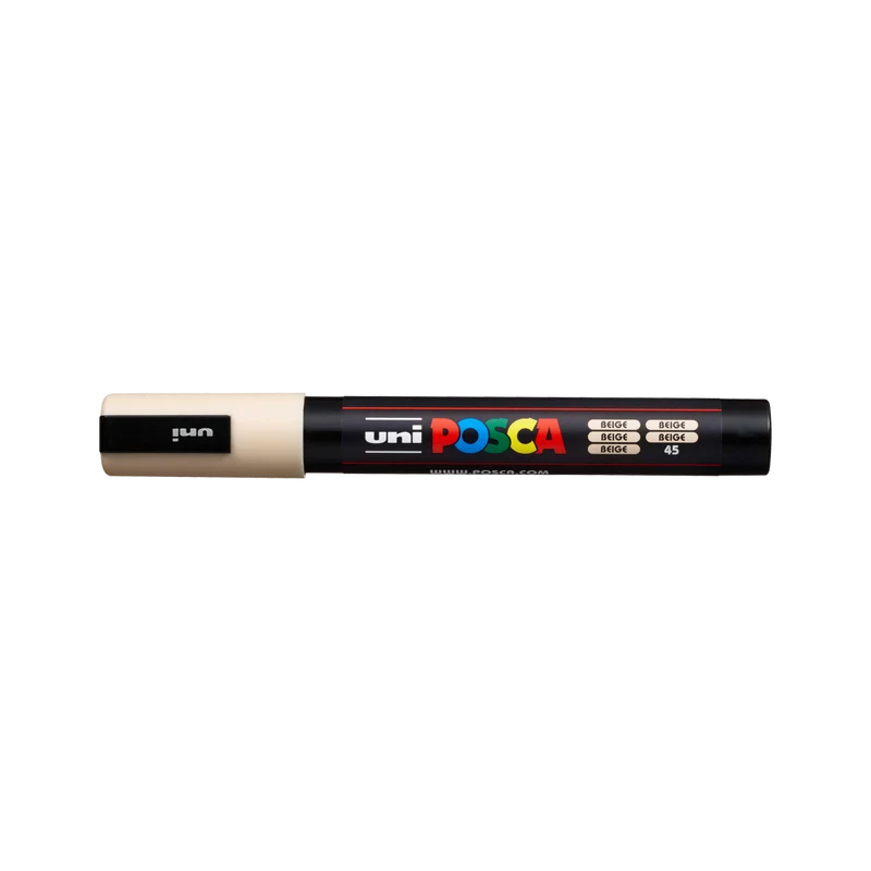 Ακρυλικός μαρκαδόρος Posca PC-5M, 1,8 – 2,5 mm, μπεζ (45)