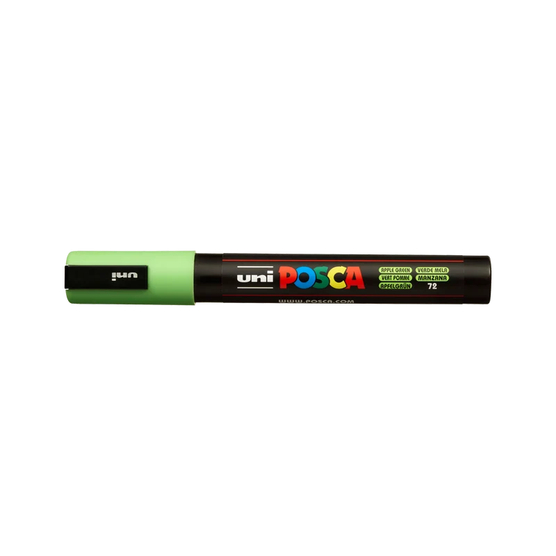 Akrylový popisovač Posca PC-5M, 1,8 – 2,5 mm, zelené jablko (72)