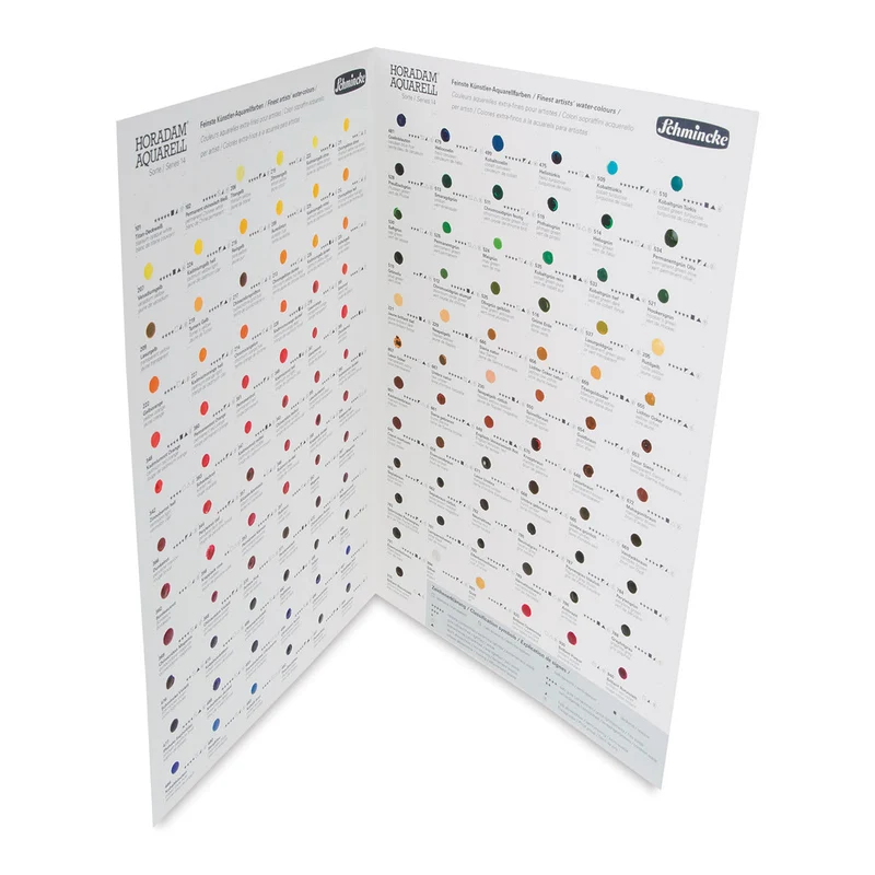 Schmincke HORADAM Aquarell Dot Card Aquarell-Farbfächer – 140 Farben