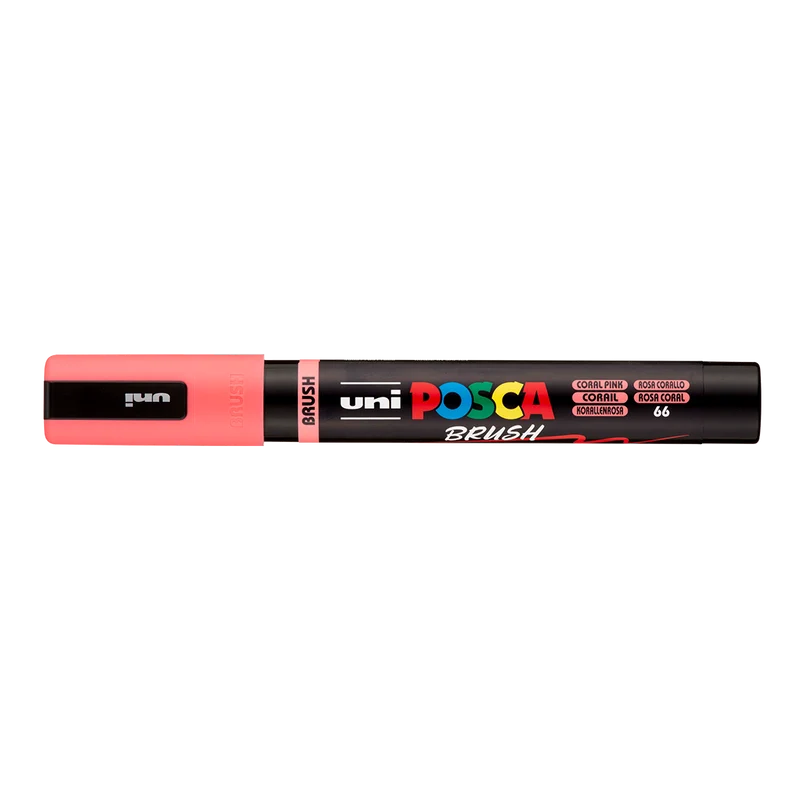 Акрилен маркер Posca PC-5BR, 1 – 4 mm, коралово розов (66)