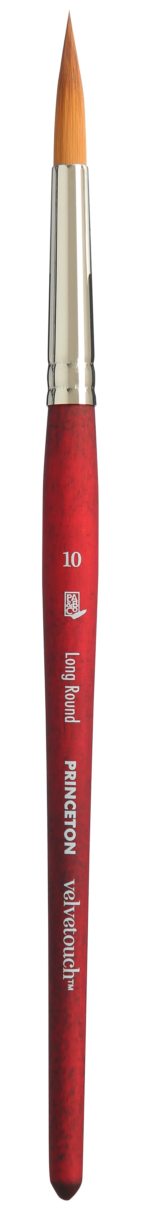 PRINCETON Velvetouch univerzalni okrogli čopič Long Round s kratkim ročajem