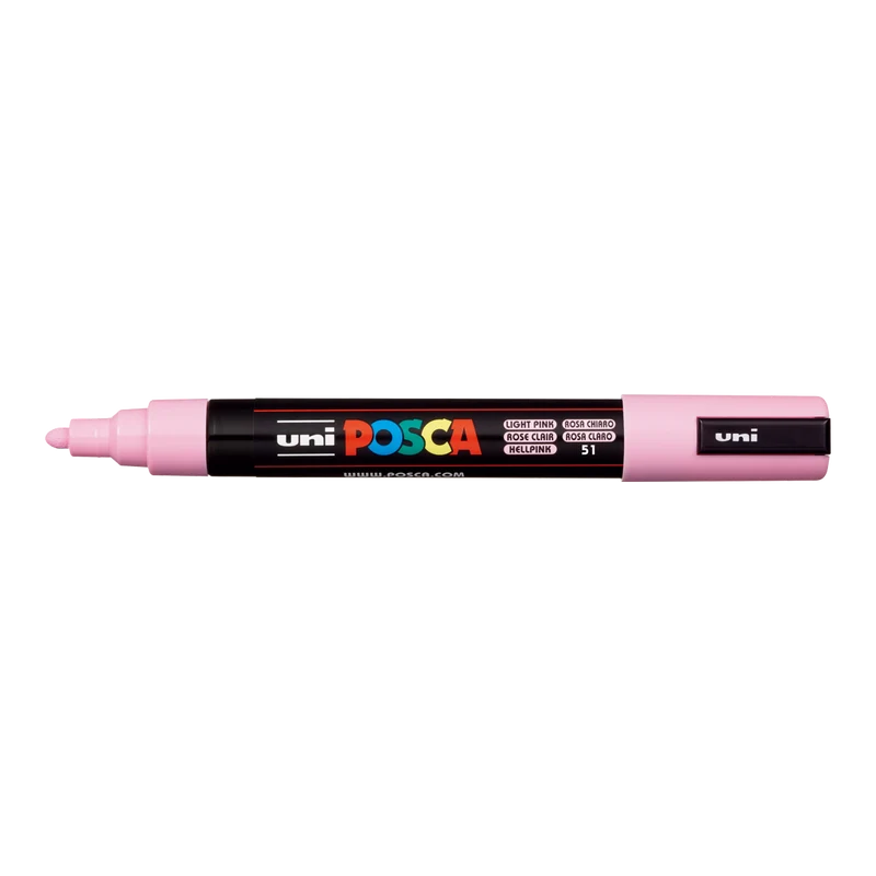 Μαρκαδόρος Posca PC-5M, 1,8 - 2,5 mm, ανοιχτό ροζ (51)
