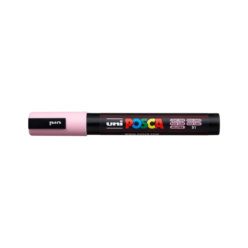 Posca popisovač PC-5M, 1,8 - 2,5 mm, svetloružová (51)