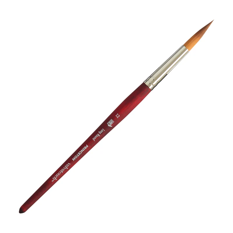 PRINCETON Velvetouch univerzálny okrúhly štetec Long Round s krátkou rúčkou
