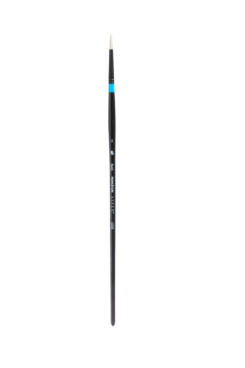 PRINCETON Aspen Rundpinsel mit Synthetikborsten und langem Stiel