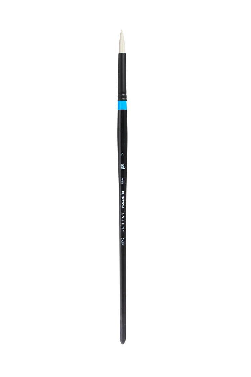 PRINCETON Aspen Rundpinsel mit Synthetikborsten und langem Stiel
