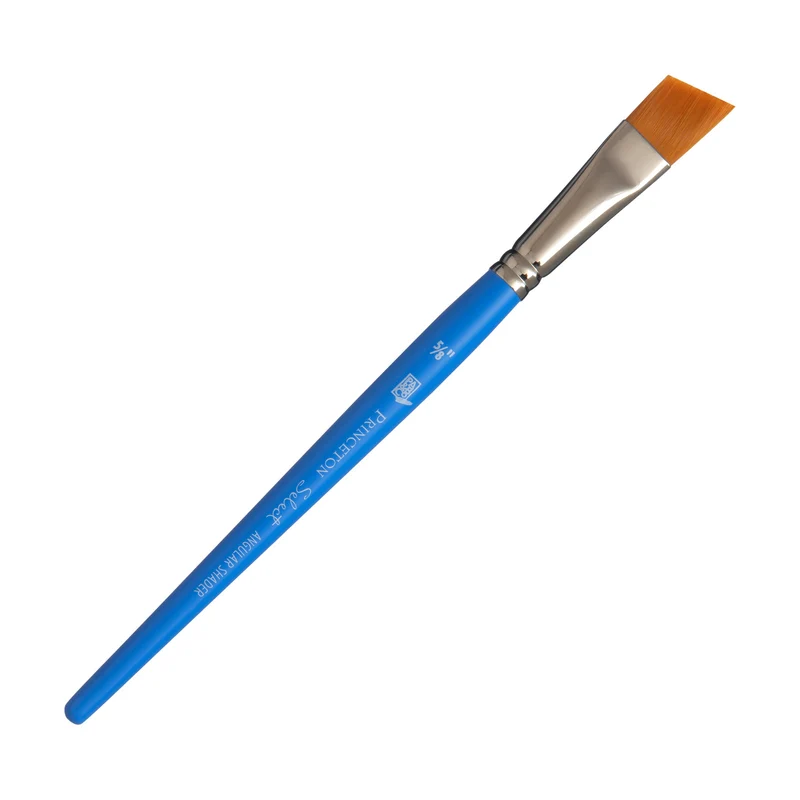 Šikmý syntetický umelecký štetec PRINCETON Select s krátkou rúčkou