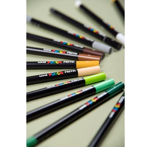 Posca KPA-100 24C маслени пастели, комплект, микс от цветове