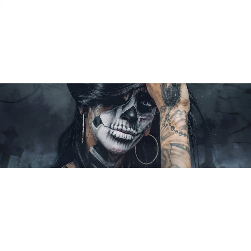 Aluminiumbild gebürstet La Catrina No. 5 Panorama