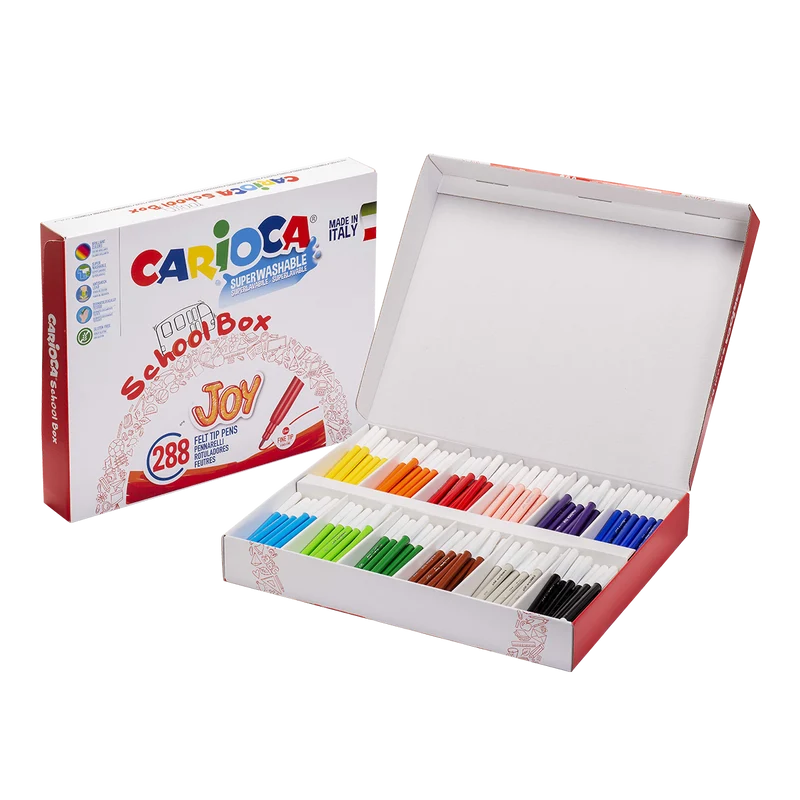 Carioca flomasteri školsko pakiranje, miks boja
