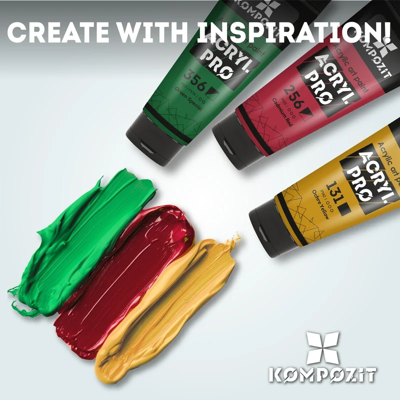 Set akrilnih boja Kompozit ACRYL PRO u kutiji – 42 x 75 ml