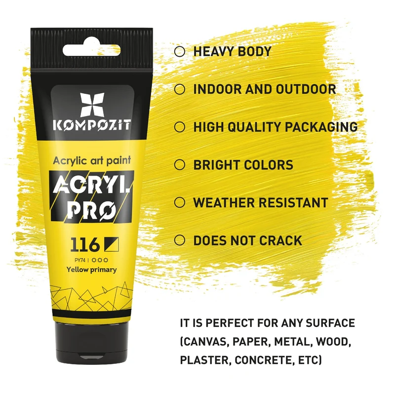 Acrylfarben-Set Kompozit ACRYL PRO in Box – 42 x 75 ml